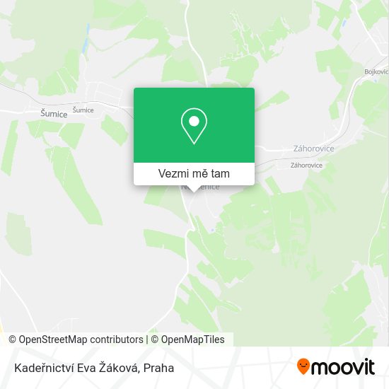 Kadeřnictví Eva Žáková mapa