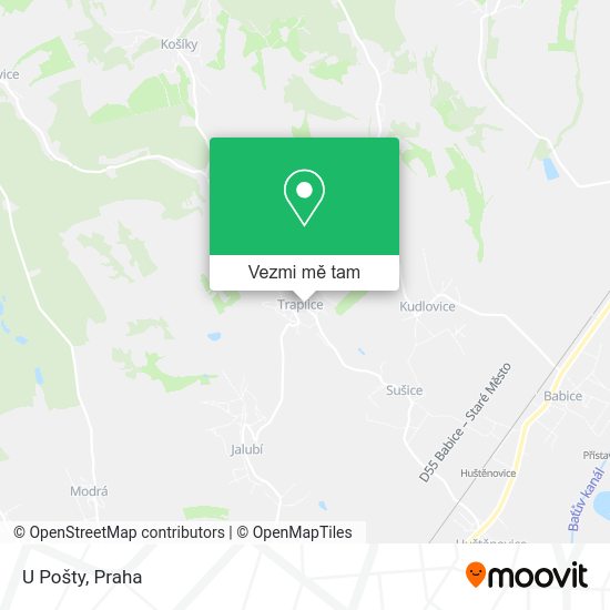 U Pošty mapa