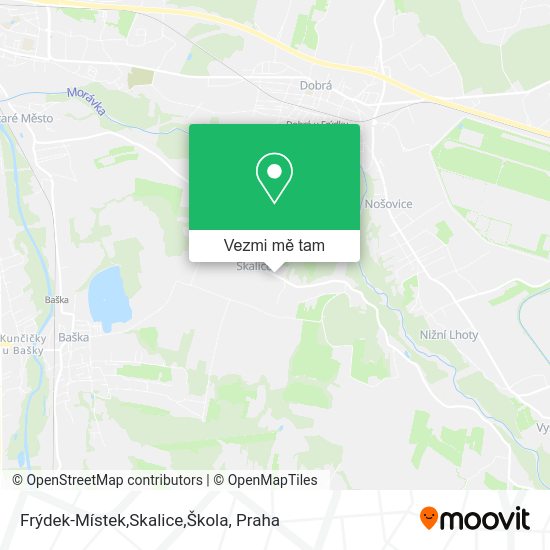 Frýdek-Místek,Skalice,Škola mapa