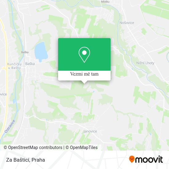 Za Bašticí mapa
