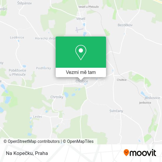 Na Kopečku mapa