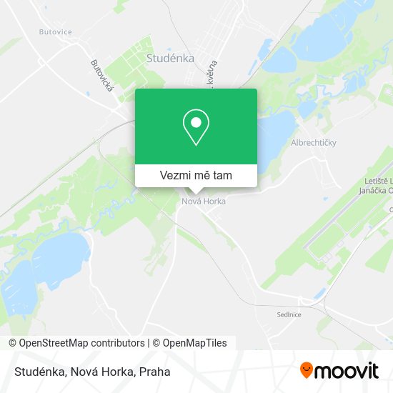 Studénka, Nová Horka mapa
