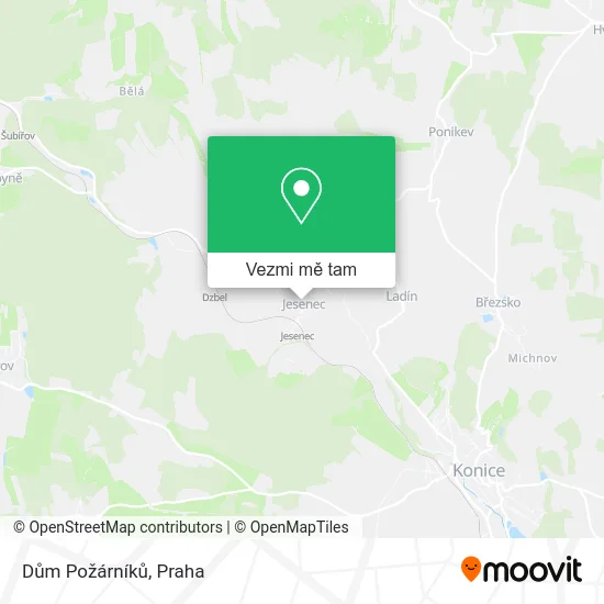 Dům Požárníků mapa