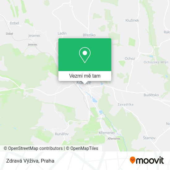Zdravá Výživa mapa