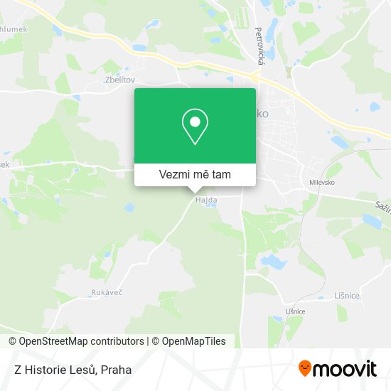 Z Historie Lesů mapa