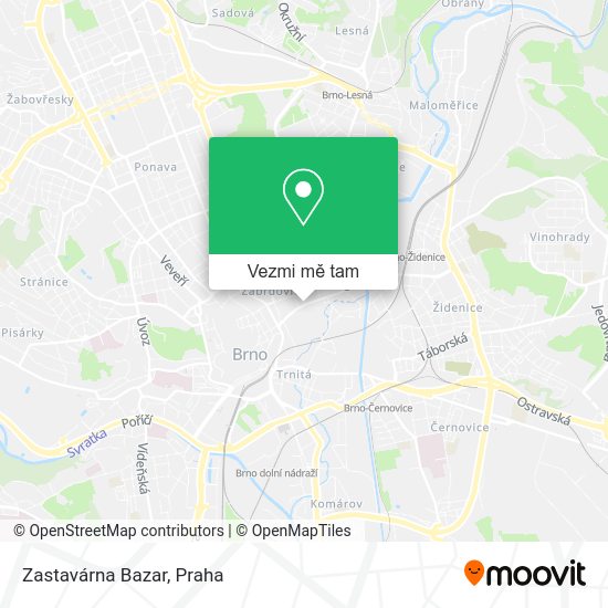 Zastavárna Bazar mapa