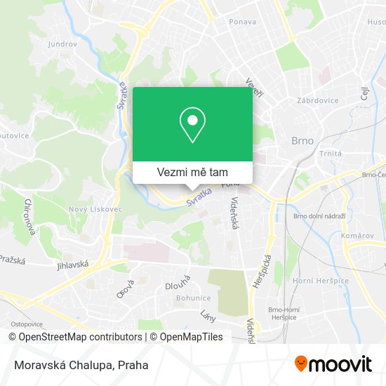 Moravská Chalupa mapa