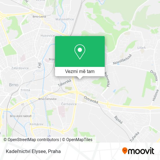 Kadeřnictví Elysee mapa
