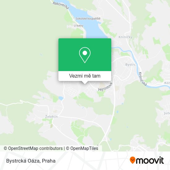 Bystrcká Oáza mapa