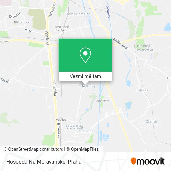 Hospoda Na Moravanské mapa