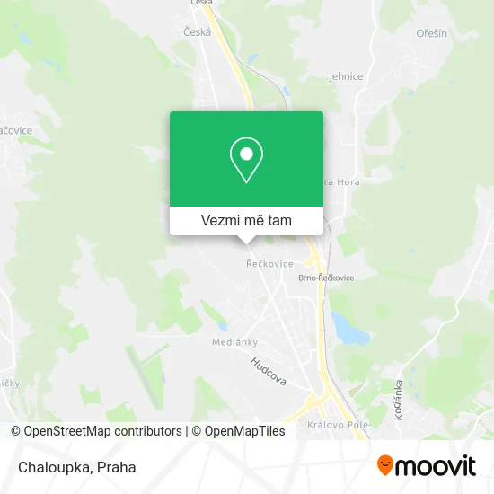 Chaloupka mapa