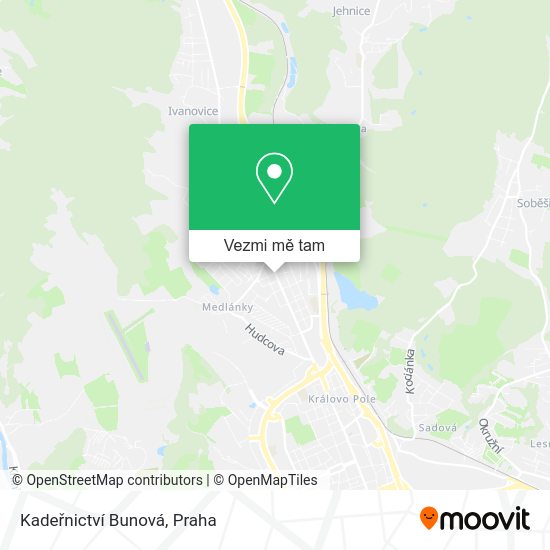 Kadeřnictví Bunová mapa