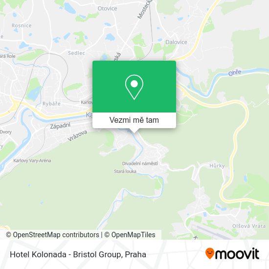 Hotel Kolonada - Bristol Group mapa