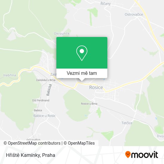 Hřiště Kamínky mapa