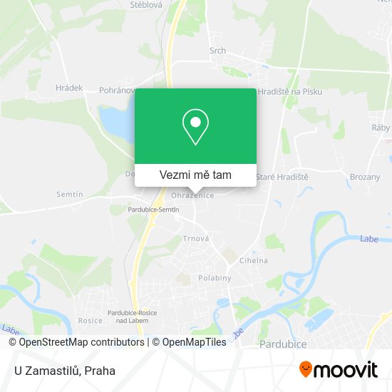 U Zamastilů mapa
