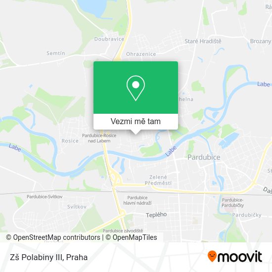 Zš Polabiny III mapa