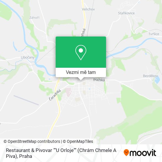 Restaurant & Pivovar ""U Orloje"" (Chrám Chmele A Piva) mapa