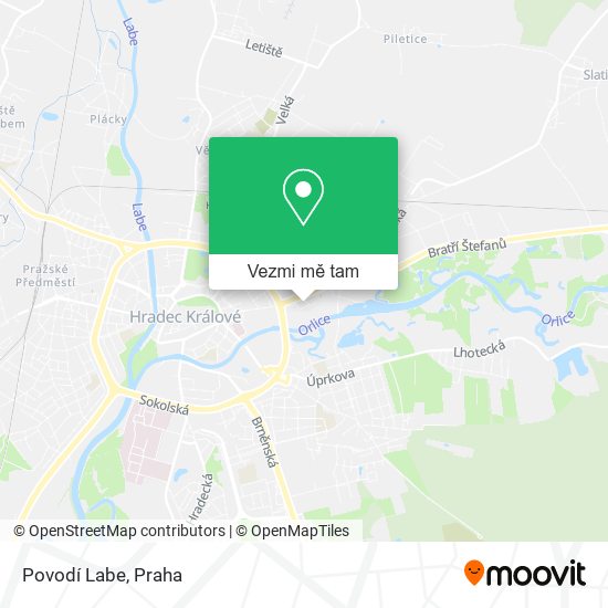 Povodí Labe mapa