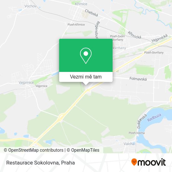 Restaurace Sokolovna mapa