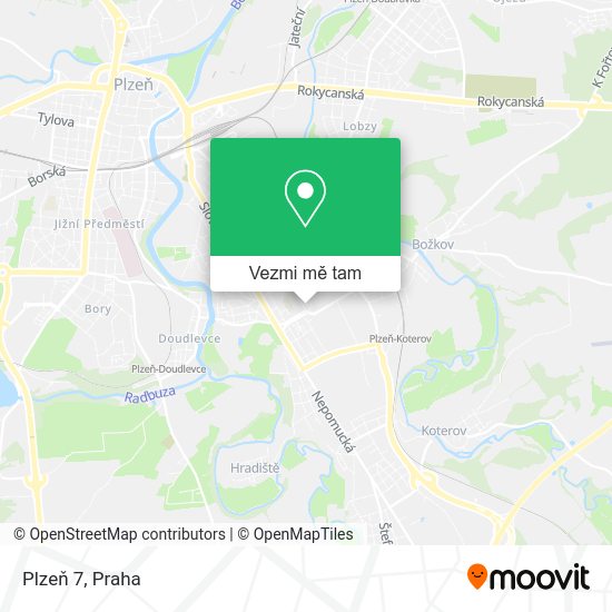 Plzeň 7 mapa