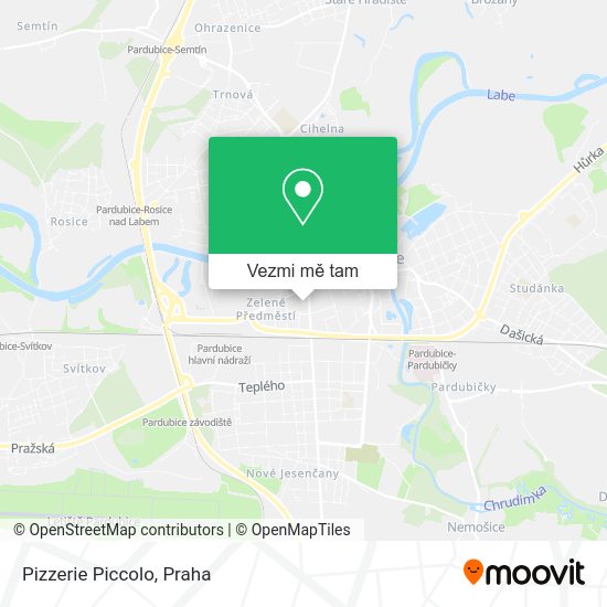 Pizzerie Piccolo mapa