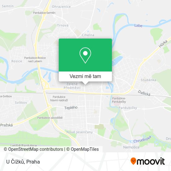 U Čížků mapa
