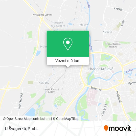 U Švagerků mapa