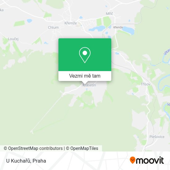 U Kuchařů mapa