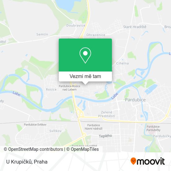 U Krupičků mapa