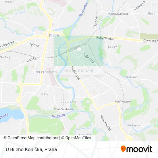U Bílého Koníčka mapa