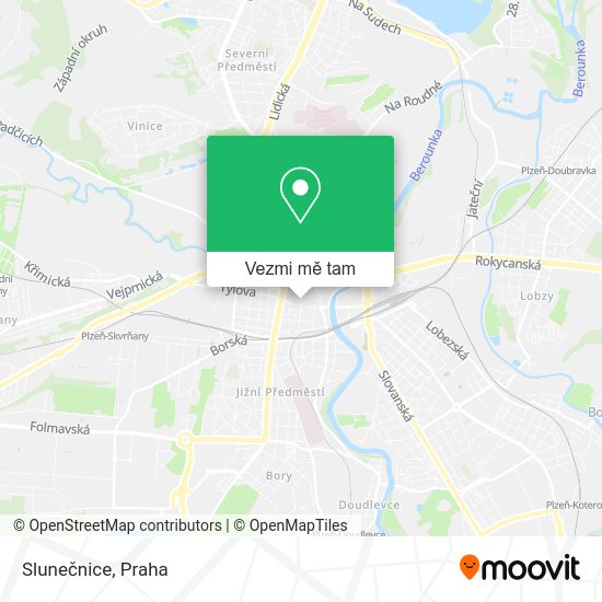 Slunečnice mapa