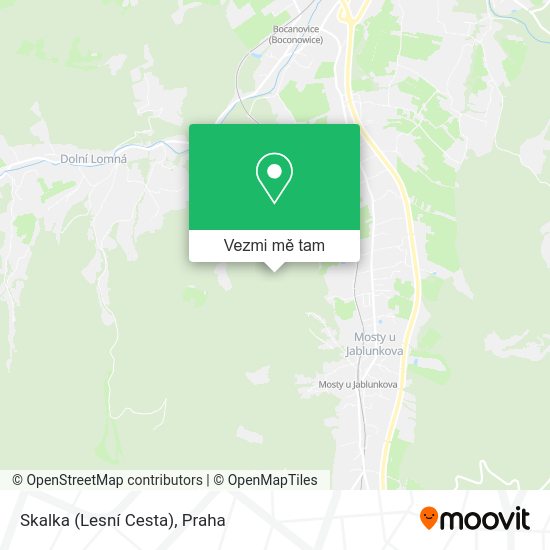 Skalka (Lesní Cesta) mapa