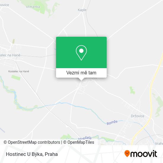 Hostinec U Býka mapa