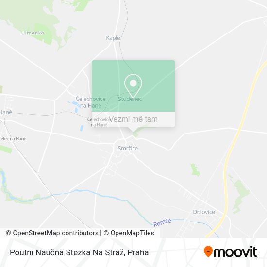 Poutní Naučná Stezka Na Stráž mapa