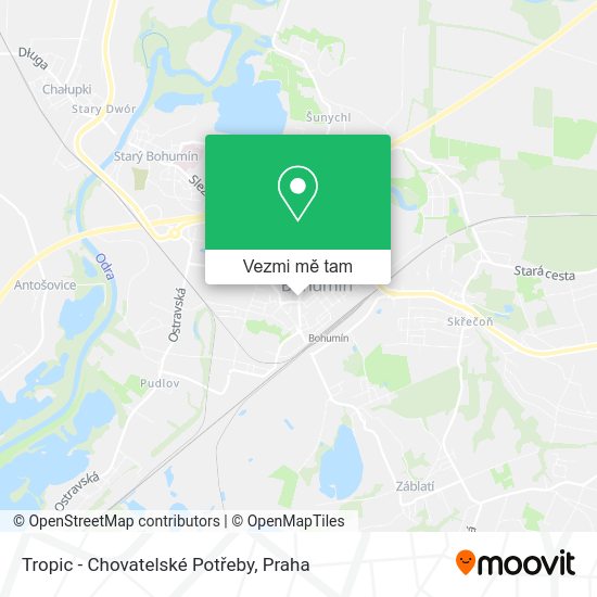 Tropic - Chovatelské Potřeby mapa