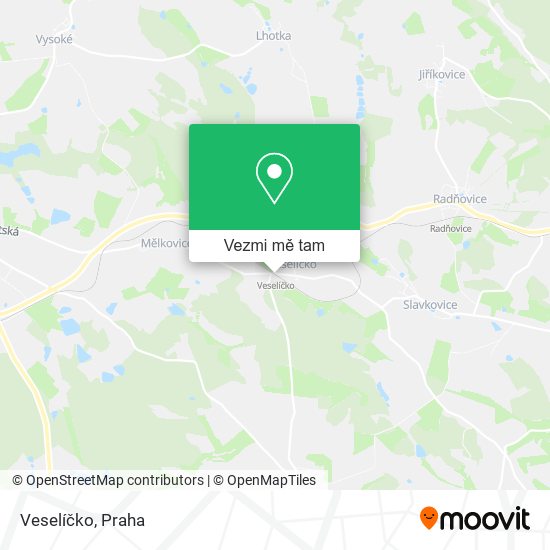 Veselíčko mapa