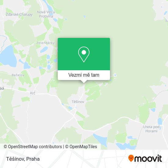 Těšínov mapa