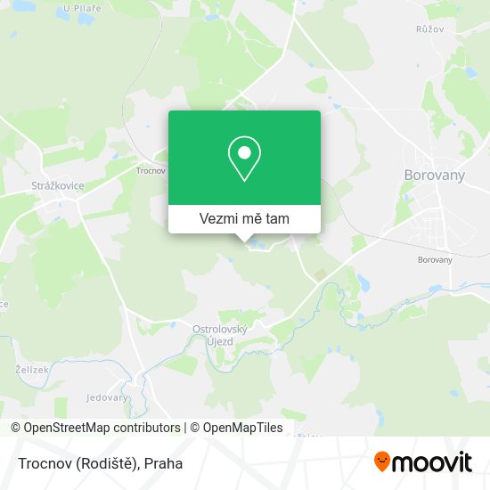 Trocnov (Rodiště) mapa