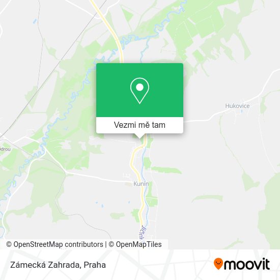 Zámecká Zahrada mapa