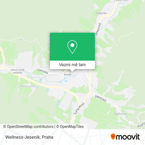 Wellness-Jeseník mapa