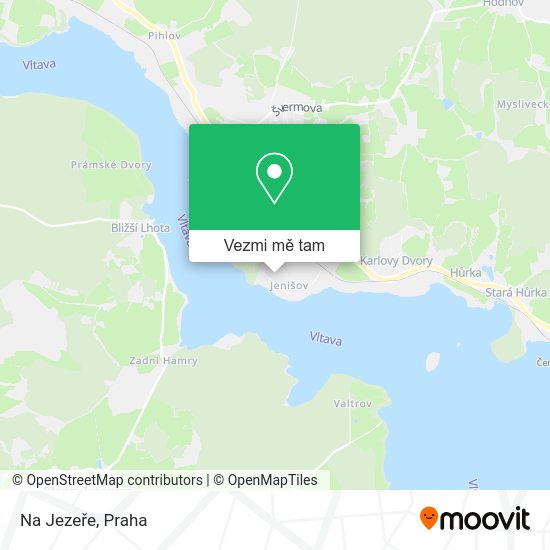 Na Jezeře mapa