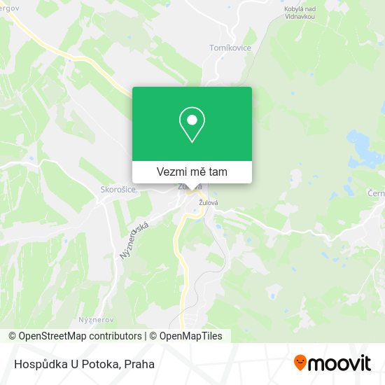 Hospůdka U Potoka mapa