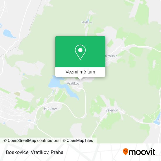 Boskovice, Vratíkov mapa