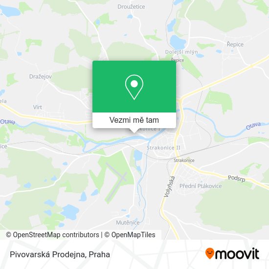Pivovarská Prodejna mapa