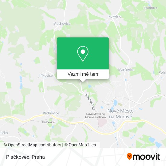Plačkovec mapa