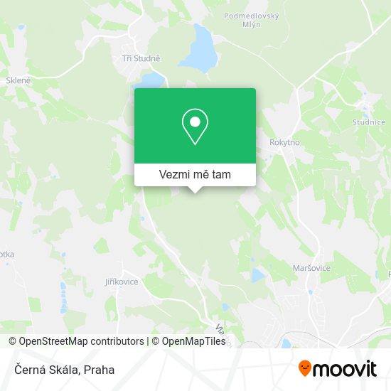 Černá Skála mapa