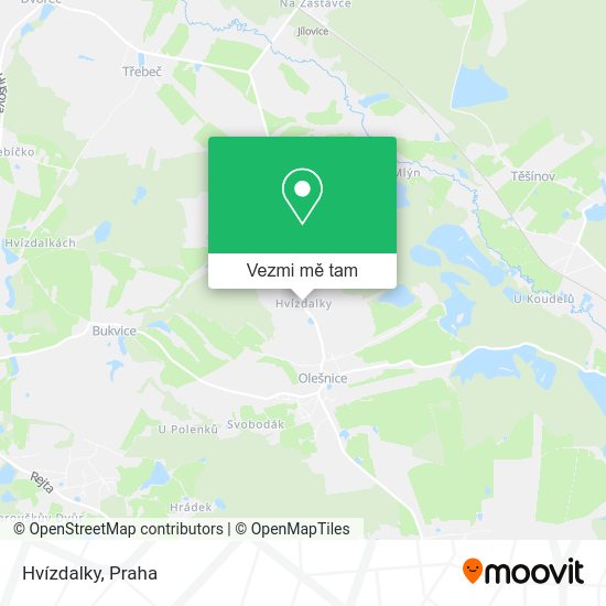Hvízdalky mapa