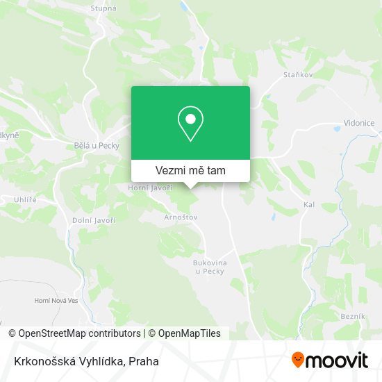 Krkonošská Vyhlídka mapa