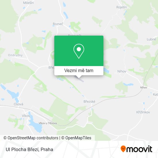 Ul Plocha Březí mapa