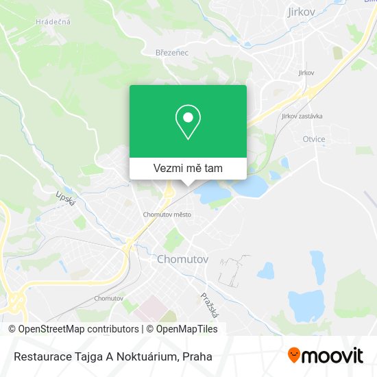 Restaurace Tajga A Noktuárium mapa